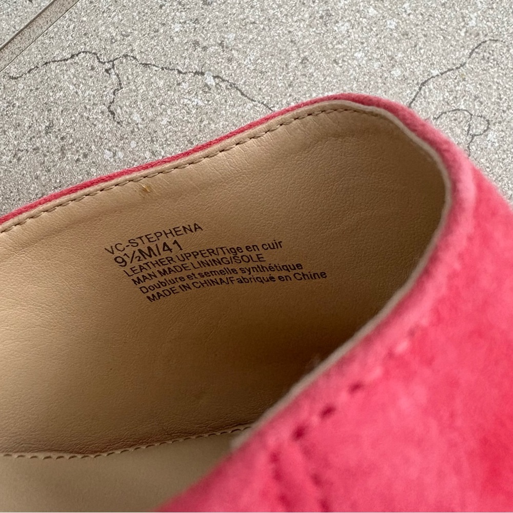Vince Camuto Coral Suede Wedge Heel Sandals - Picture 4 of 8